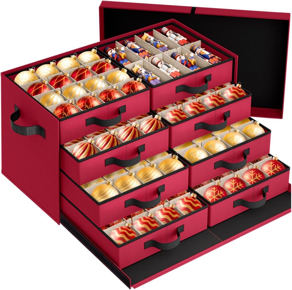 StorageRight Christmas Ornament Storage Box
