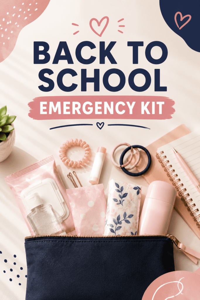 back to school emergency kit for girls