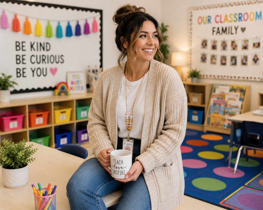 trendy teacher outfits
